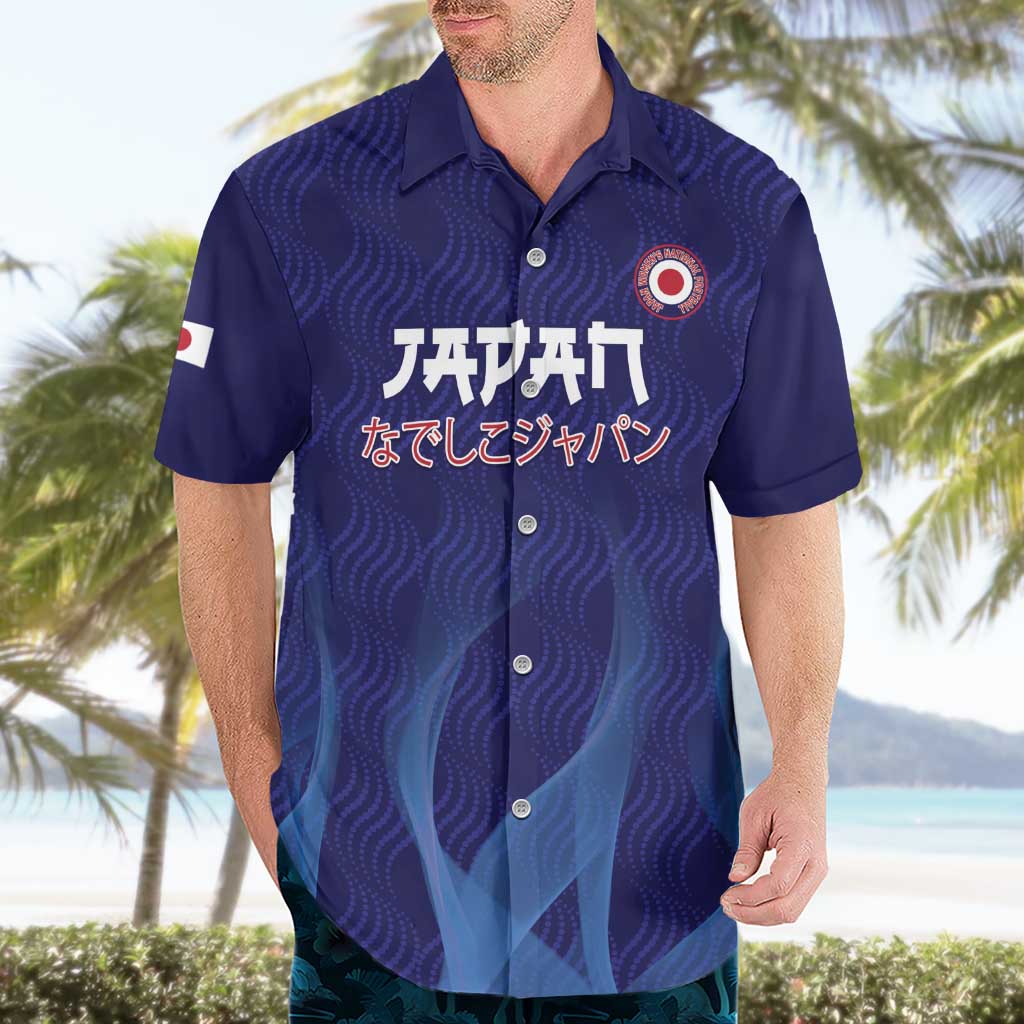 Custom Japan Football Hawaiian Shirt Go Champions Nadeshiko Japanese - Wonder Print Shop