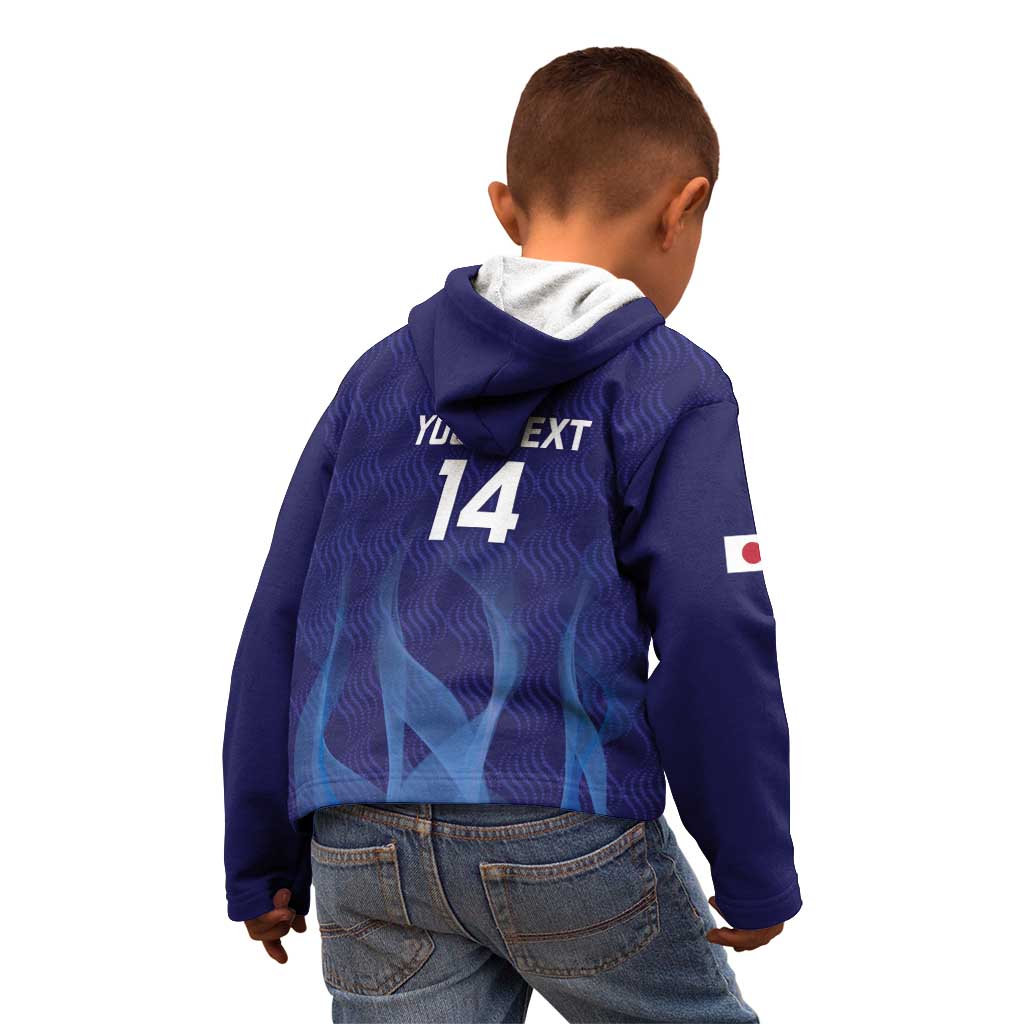Custom Japan Football Kid Hoodie Go Champions Nadeshiko Japanese - Wonder Print Shop