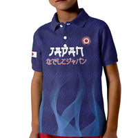 Custom Japan Football Kid Polo Shirt Go Champions Nadeshiko Japanese - Wonder Print Shop