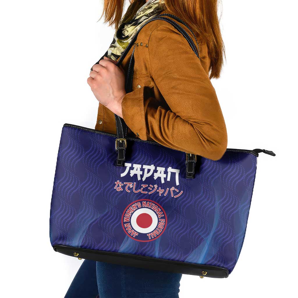 Japan Football Leather Tote Bag Go Champions Nadeshiko Japanese - Wonder Print Shop