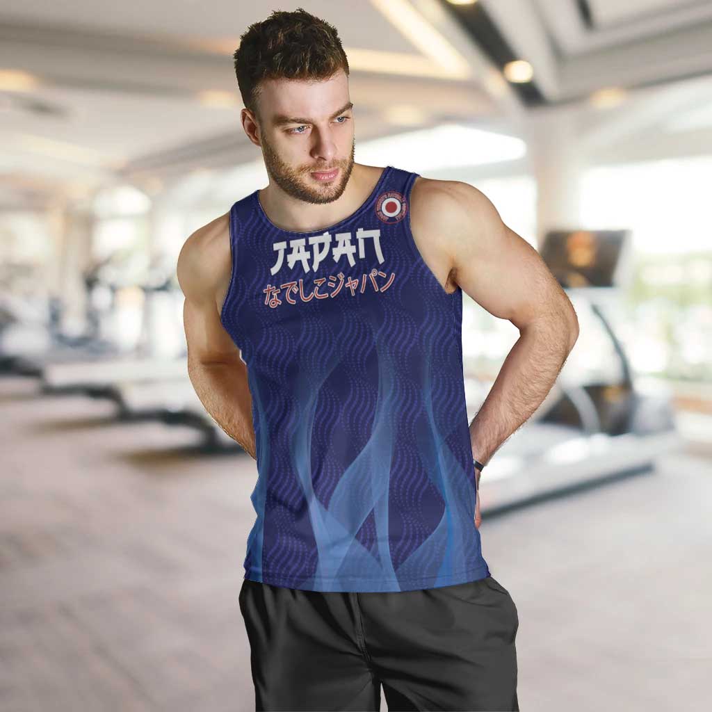 Custom Japan Football Men Tank Top Go Champions Nadeshiko Japanese - Wonder Print Shop