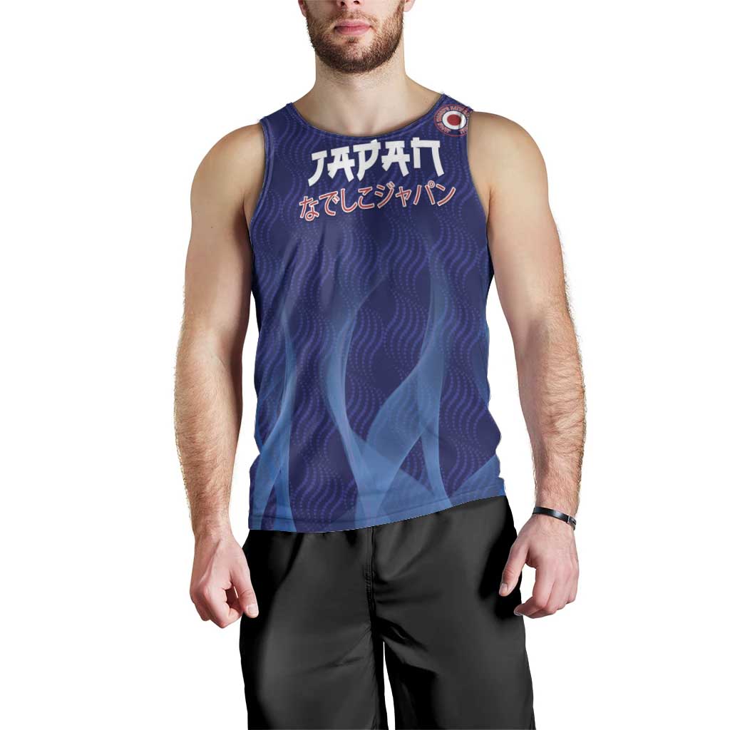 Custom Japan Football Men Tank Top Go Champions Nadeshiko Japanese - Wonder Print Shop