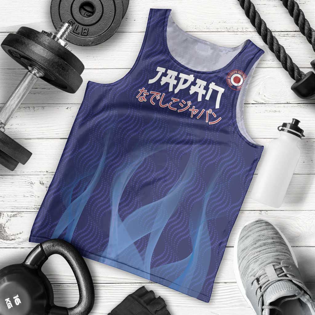 Custom Japan Football Men Tank Top Go Champions Nadeshiko Japanese - Wonder Print Shop