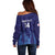 Custom Japan Football Off Shoulder Sweater Go Champions Nadeshiko Japanese - Wonder Print Shop