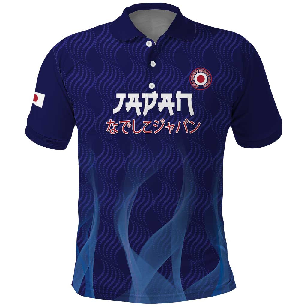 Custom Japan Football Polo Shirt Go Champions Nadeshiko Japanese - Wonder Print Shop