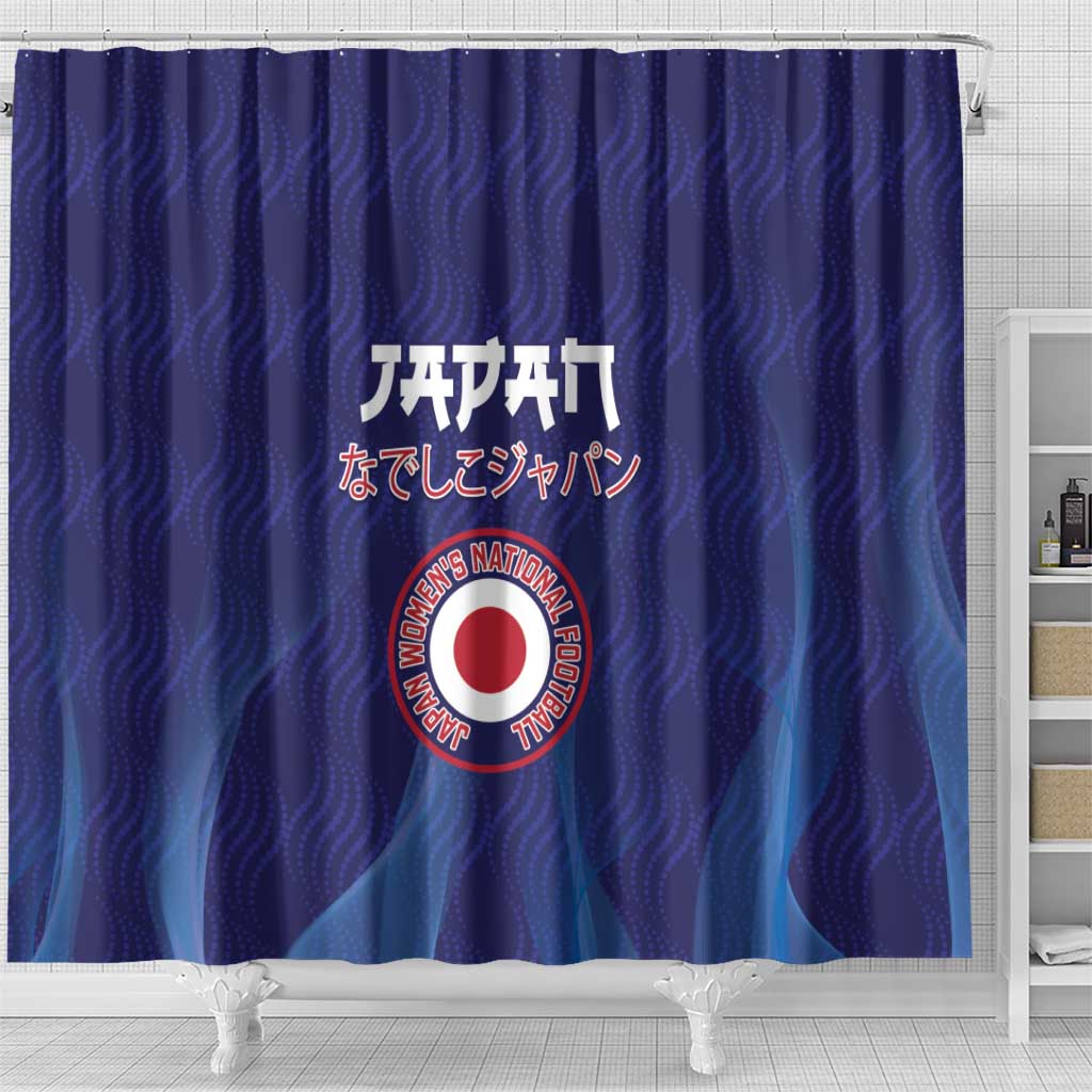 Japan Football Shower Curtain Go Champions Nadeshiko Japanese