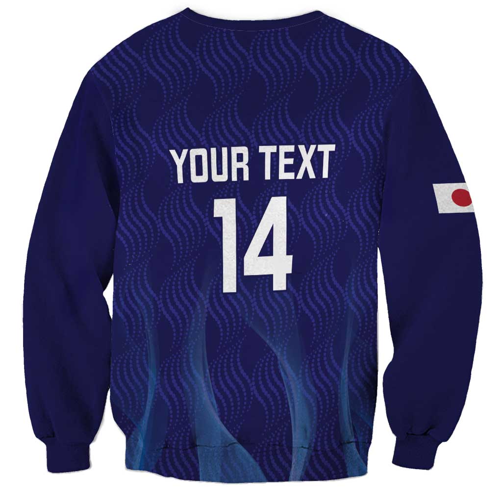 Custom Japan Football Sweatshirt Go Champions Nadeshiko Japanese - Wonder Print Shop