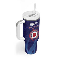 Custom Japan Football Tumbler With Handle Go Champions Nadeshiko Japanese - Wonder Print Shop