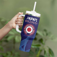 Custom Japan Football Tumbler With Handle Go Champions Nadeshiko Japanese - Wonder Print Shop