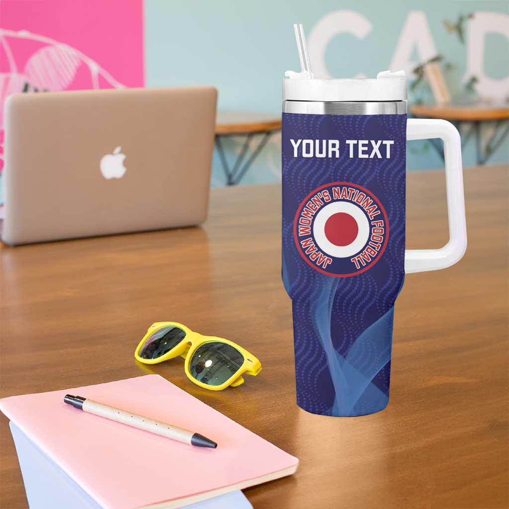 Custom Japan Football Tumbler With Handle Go Champions Nadeshiko Japanese - Wonder Print Shop