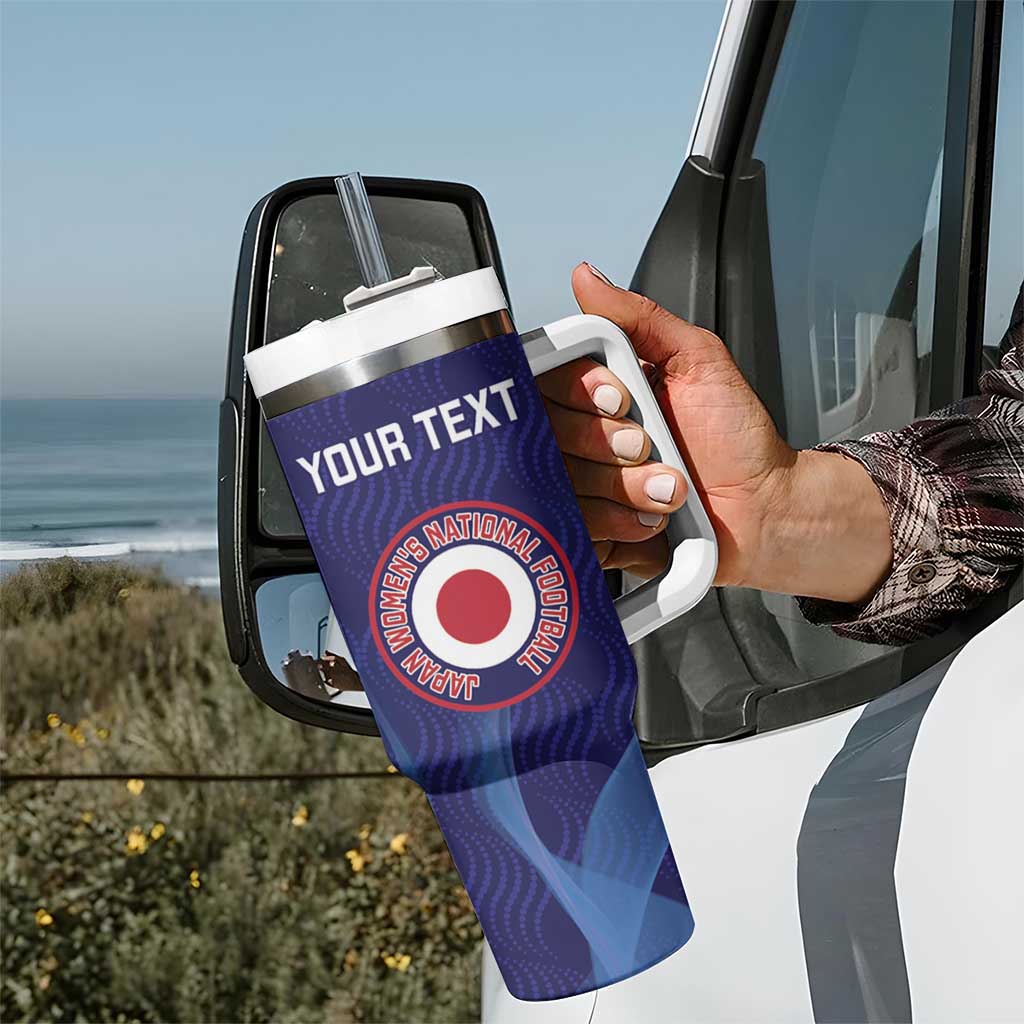 Custom Japan Football Tumbler With Handle Go Champions Nadeshiko Japanese - Wonder Print Shop