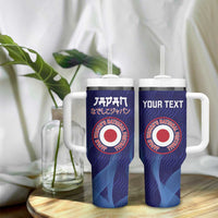 Custom Japan Football Tumbler With Handle Go Champions Nadeshiko Japanese - Wonder Print Shop