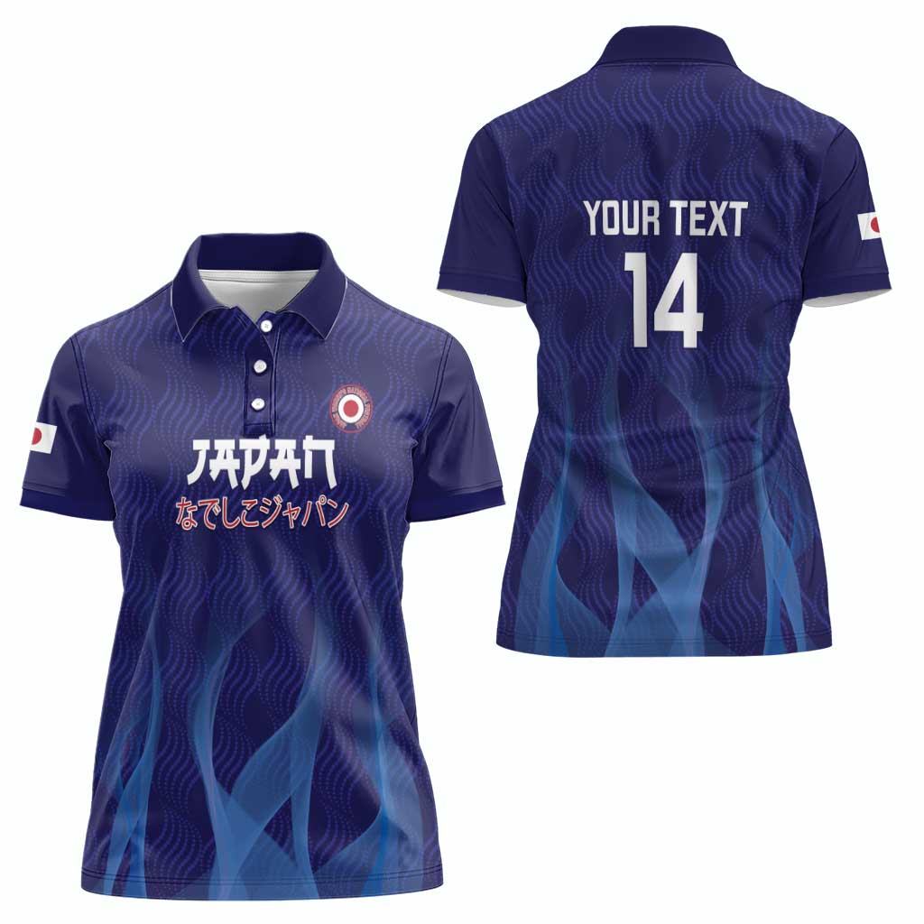 Custom Japan Football Women Polo Shirt Go Champions Nadeshiko Japanese - Wonder Print Shop