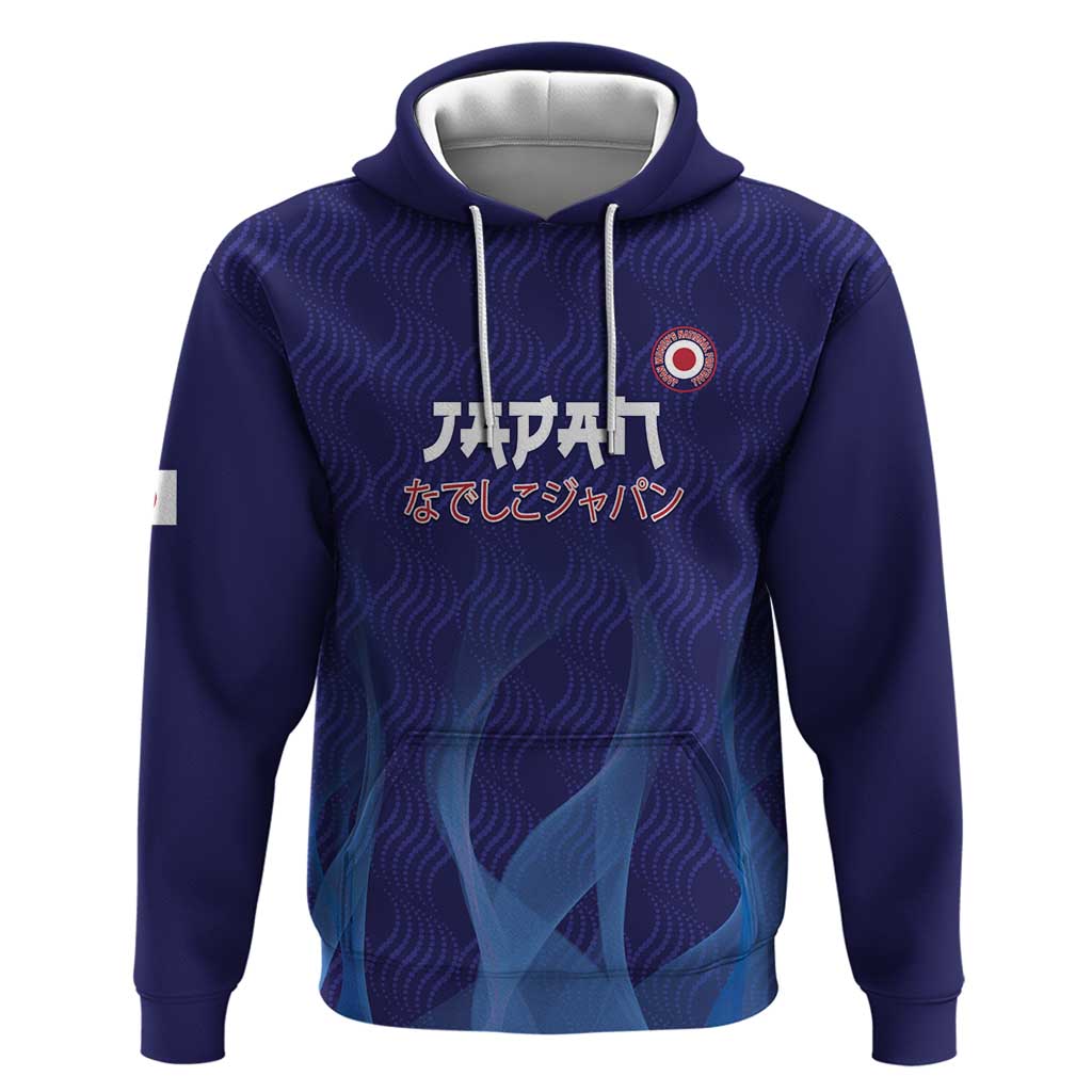 Custom Japan Football Zip Hoodie Go Champions Nadeshiko Japanese - Wonder Print Shop