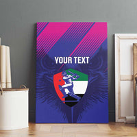 Custom UAE Cricket Canvas Wall Art Go Champions United Arab Emirates Falcon - Wonder Print Shop