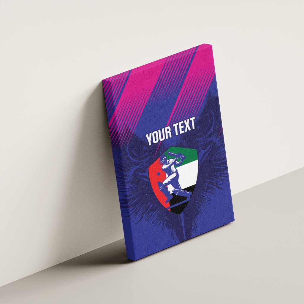 Custom UAE Cricket Canvas Wall Art Go Champions United Arab Emirates Falcon - Wonder Print Shop