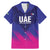 Custom UAE Cricket Family Matching Mermaid Dress and Hawaiian Shirt Go Champions United Arab Emirates Falcon - Wonder Print Shop