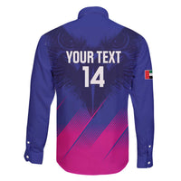 Custom UAE Cricket Family Matching Off The Shoulder Long Sleeve Dress and Hawaiian Shirt Go Champions United Arab Emirates Falcon - Wonder Print Shop