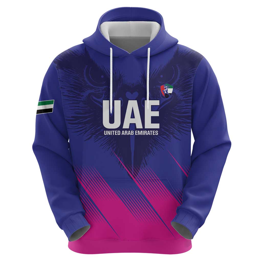 Custom UAE Cricket Hoodie Go Champions United Arab Emirates Falcon - Wonder Print Shop