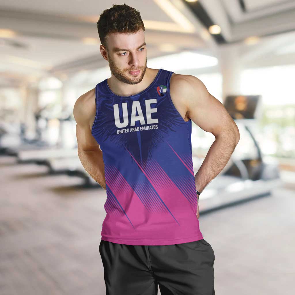 Custom UAE Cricket Men Tank Top Go Champions United Arab Emirates Falcon - Wonder Print Shop