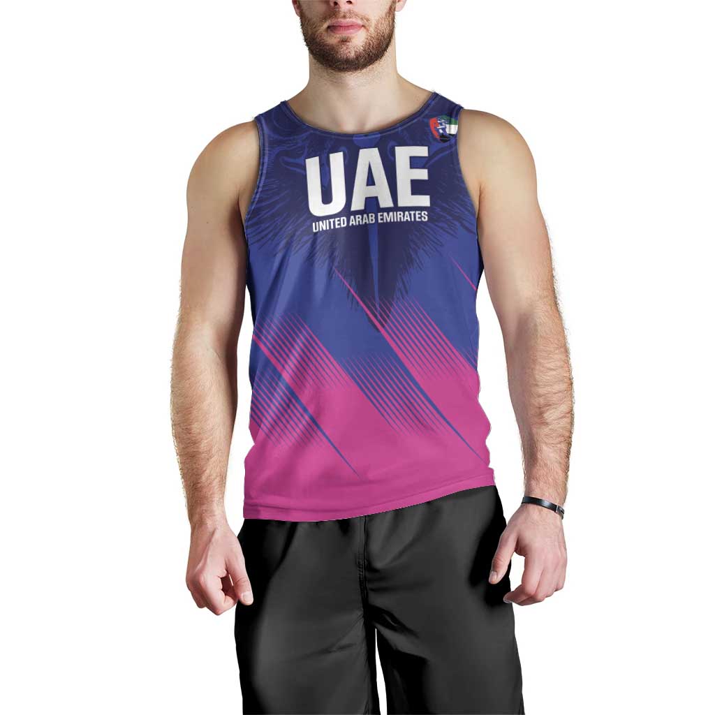 Custom UAE Cricket Men Tank Top Go Champions United Arab Emirates Falcon - Wonder Print Shop
