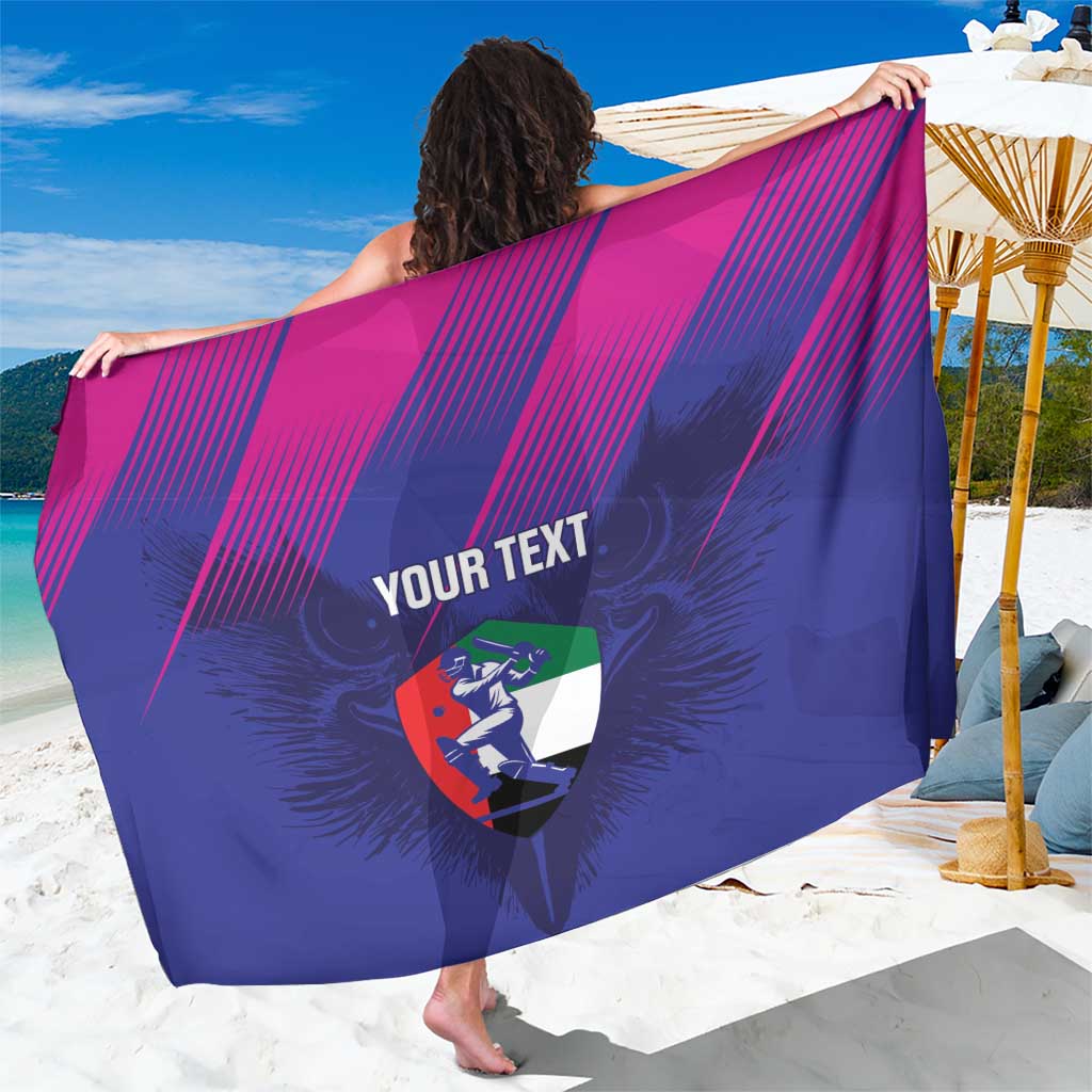 Custom UAE Cricket Sarong Go Champions United Arab Emirates Falcon - Wonder Print Shop