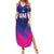 Custom UAE Cricket Summer Maxi Dress Go Champions United Arab Emirates Falcon - Wonder Print Shop