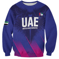 Custom UAE Cricket Sweatshirt Go Champions United Arab Emirates Falcon - Wonder Print Shop