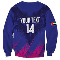 Custom UAE Cricket Sweatshirt Go Champions United Arab Emirates Falcon - Wonder Print Shop