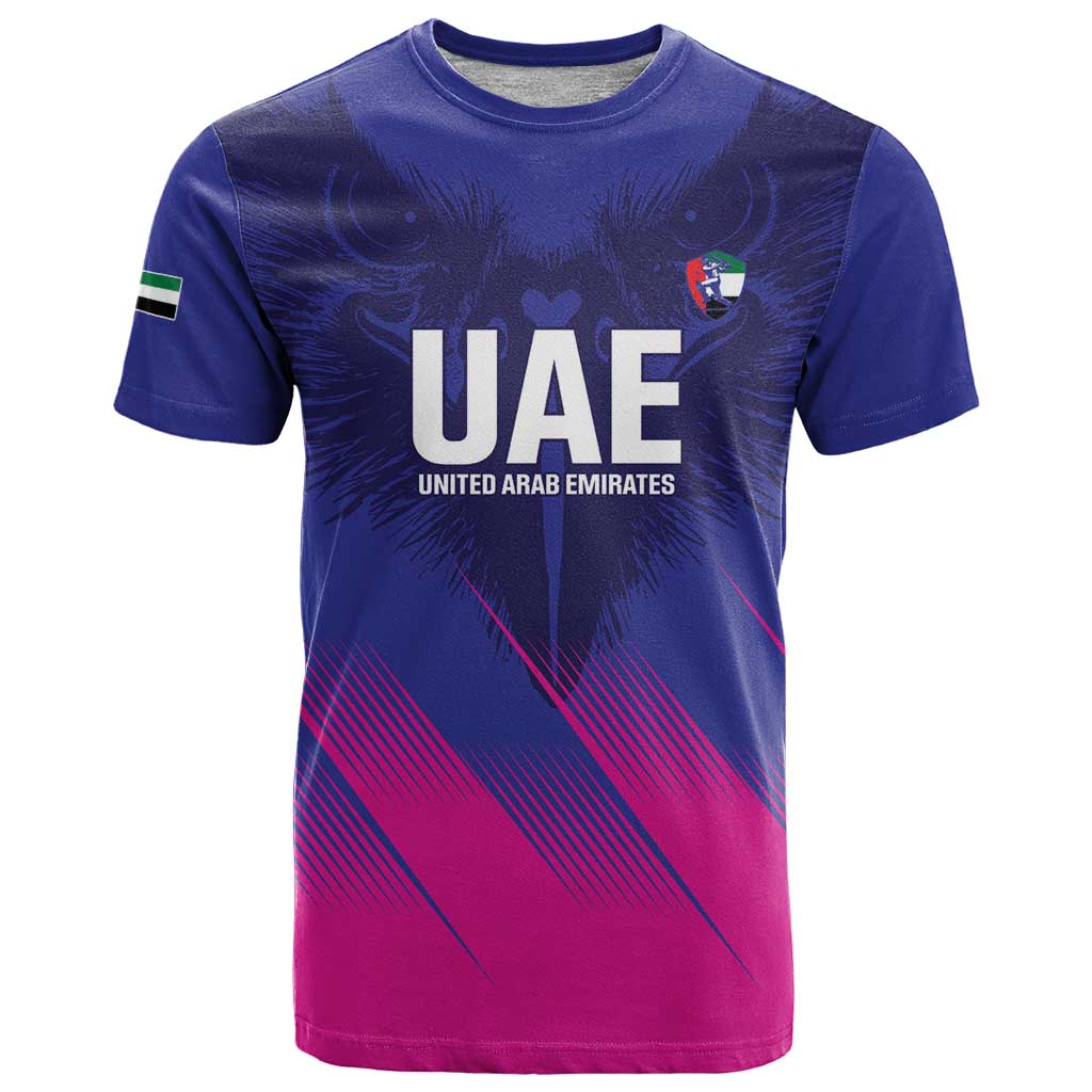 Custom UAE Cricket T Shirt Go Champions United Arab Emirates Falcon - Wonder Print Shop