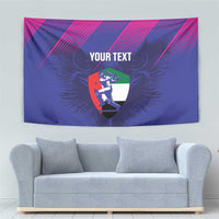 Custom UAE Cricket Tapestry Go Champions United Arab Emirates Falcon - Wonder Print Shop