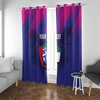 Custom UAE Cricket Window Curtain Go Champions United Arab Emirates Falcon - Wonder Print Shop