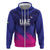 Custom UAE Cricket Zip Hoodie Go Champions United Arab Emirates Falcon - Wonder Print Shop