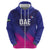 Custom UAE Cricket Zip Hoodie Go Champions United Arab Emirates Falcon - Wonder Print Shop