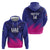 Custom UAE Cricket Zip Hoodie Go Champions United Arab Emirates Falcon - Wonder Print Shop