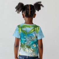 Afro Haiti Cotes des Arcadins Kid T shirt Ayiti Map With Royal Palm Plumeria LT14