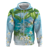 Afro Haiti Cotes des Arcadins Zip Hoodie Ayiti Map With Royal Palm Plumeria - Wonder Print Shop