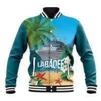 Afro Haiti Labadee Peninsula Baseball Jacket Caribbean Cruise Tropical Vibes - Wonder Print Shop