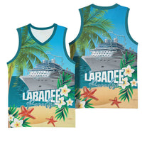 Afro Haiti Labadee Peninsula Basketball Jersey Caribbean Cruise Tropical Vibes - Wonder Print Shop