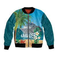 Afro Haiti Labadee Peninsula Bomber Jacket Caribbean Cruise Tropical Vibes - Wonder Print Shop