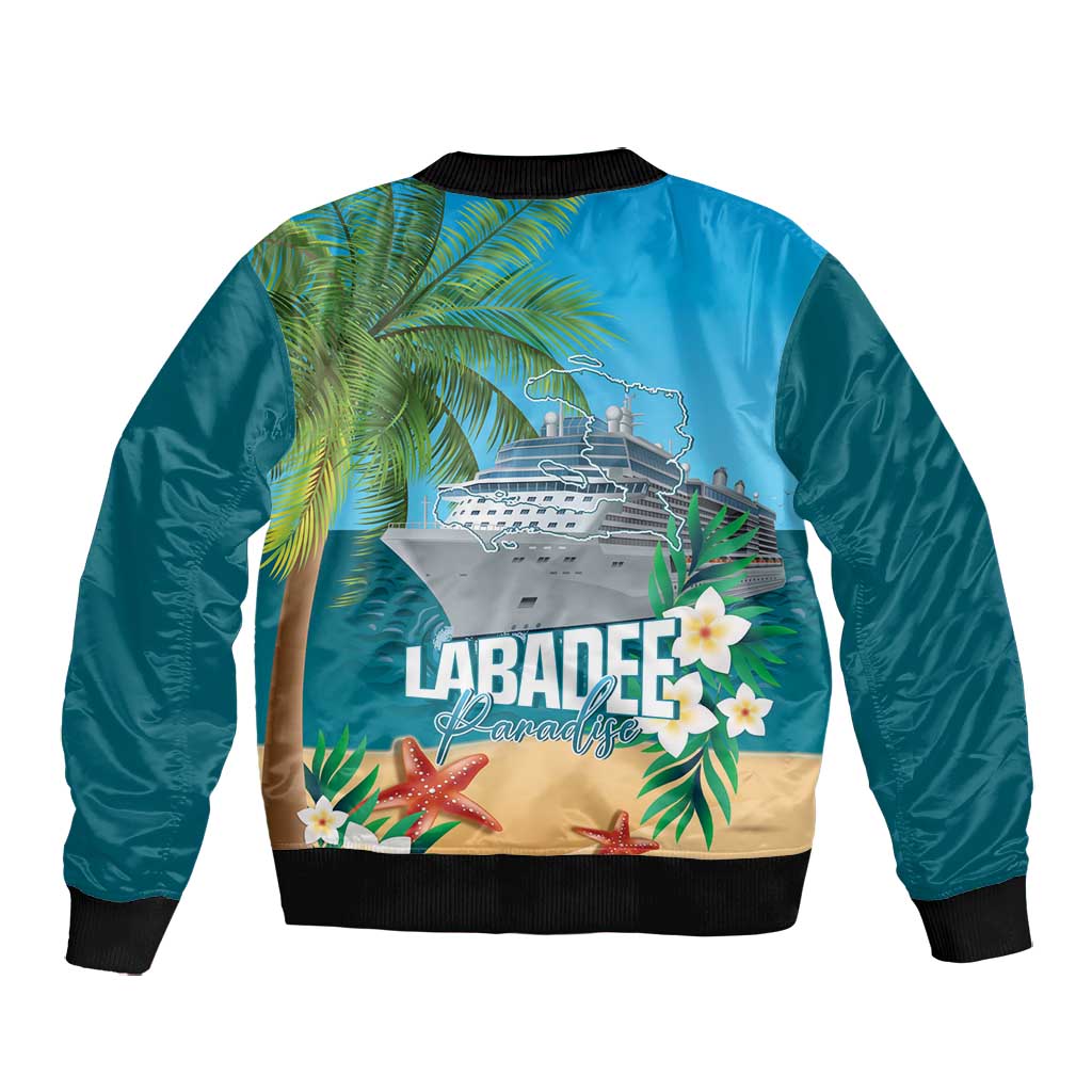 Afro Haiti Labadee Peninsula Bomber Jacket Caribbean Cruise Tropical Vibes - Wonder Print Shop