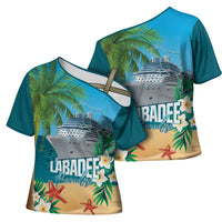 Afro Haiti Labadee Peninsula Cross Shoulder Shirt Caribbean Cruise Tropical Vibes - Wonder Print Shop