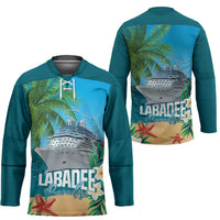 Afro Haiti Labadee Peninsula Hockey Jersey Caribbean Cruise Tropical Vibes - Wonder Print Shop