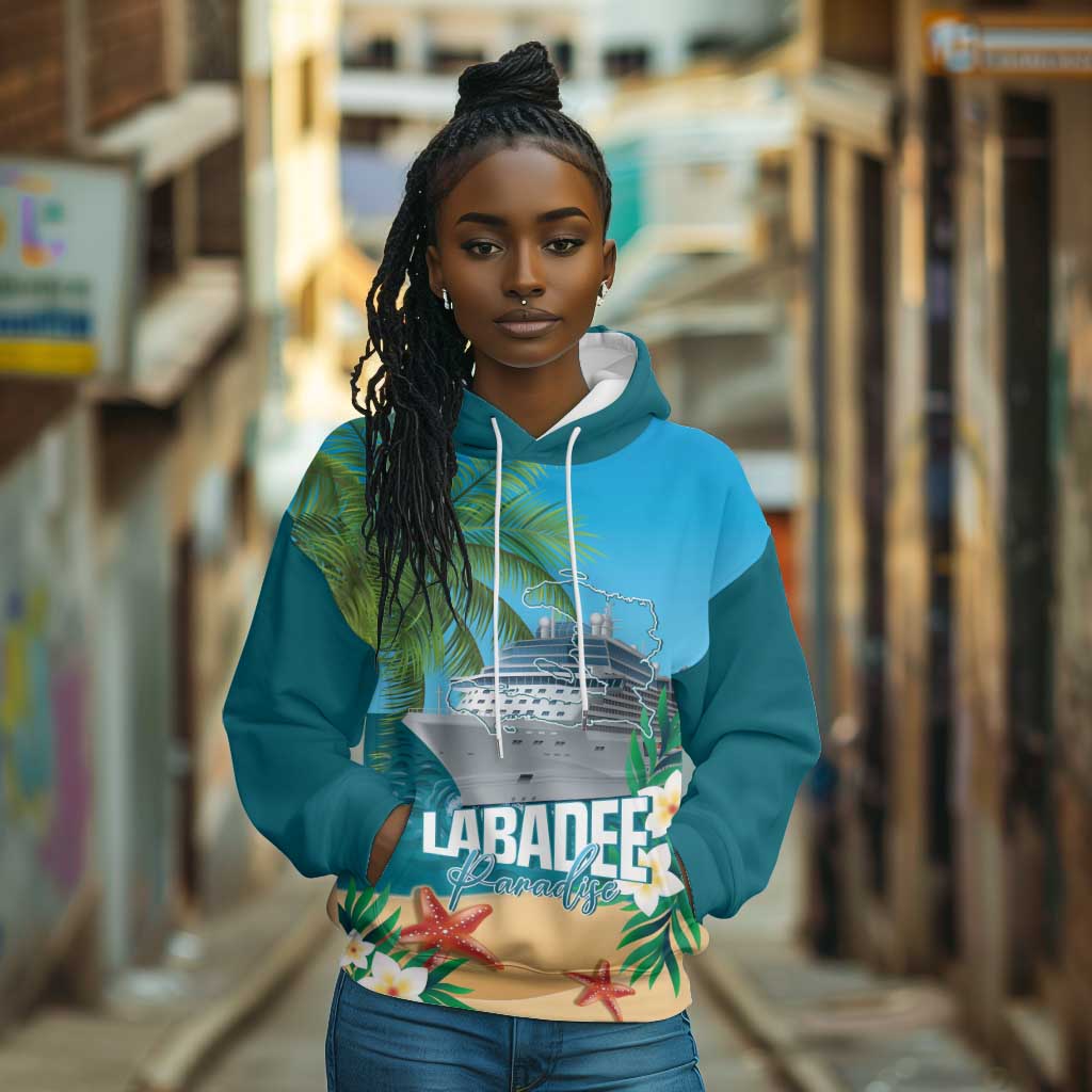 Afro Haiti Labadee Peninsula Hoodie Caribbean Cruise Tropical Vibes - Wonder Print Shop