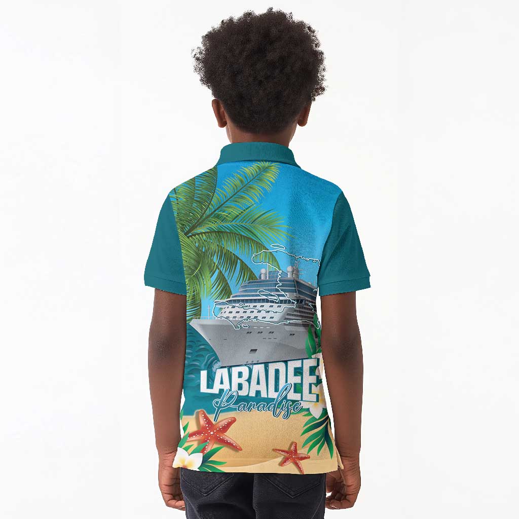 Afro Haiti Labadee Peninsula Kid Polo Shirt Caribbean Cruise Tropical Vibes LT14