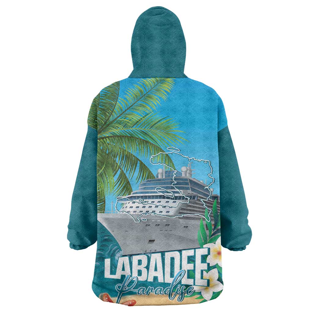 Afro Haiti Labadee Peninsula Kid Wearable Blanket Hoodie Caribbean Cruise Tropical Vibes - Wonder Print Shop