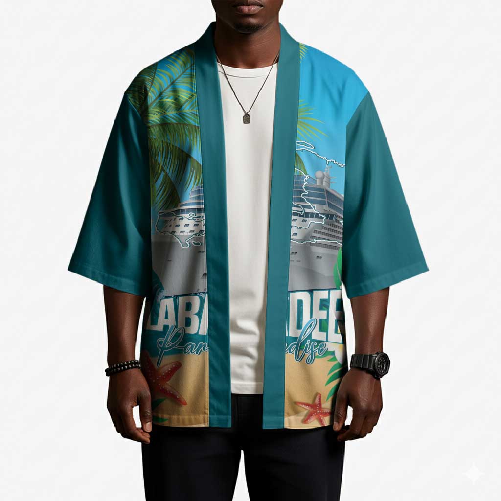 Afro Haiti Labadee Peninsula Kimono Caribbean Cruise Tropical Vibes - Wonder Print Shop