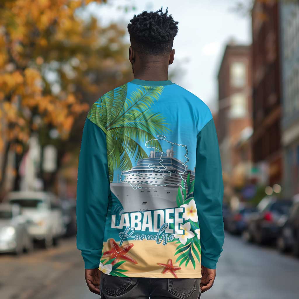 Afro Haiti Labadee Peninsula Long Sleeve Shirt Caribbean Cruise Tropical Vibes - Wonder Print Shop