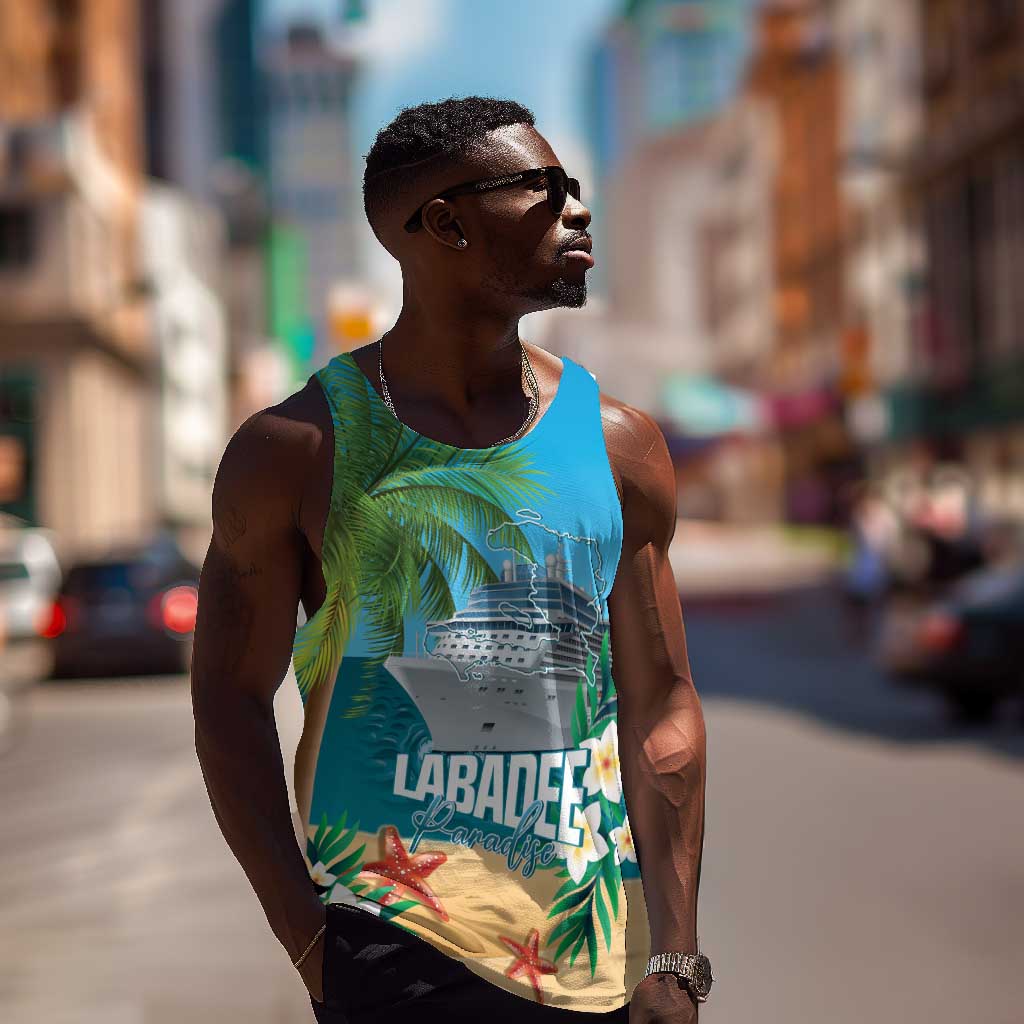 Afro Haiti Labadee Peninsula Men Tank Top Caribbean Cruise Tropical Vibes - Wonder Print Shop