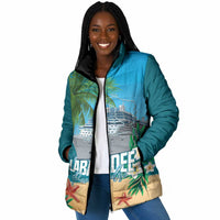Afro Haiti Labadee Peninsula Padded Jacket Caribbean Cruise Tropical Vibes - Wonder Print Shop